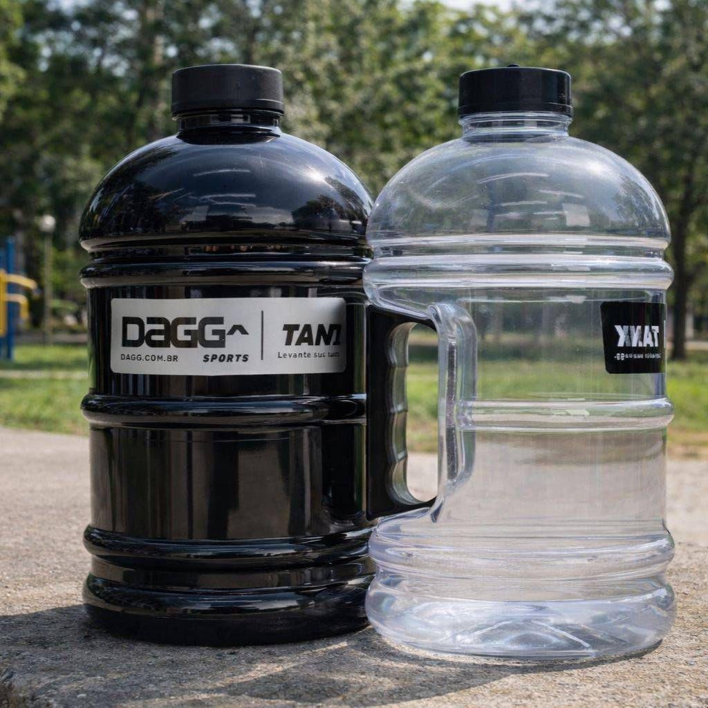 Kit 2 Garrafas Galão De Água Dagg Tank 2l Academia Treino