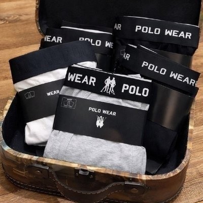 Kit 4 Cuecas Algodão Clássico Polo Wear Sortido Sortido (P ao GG)