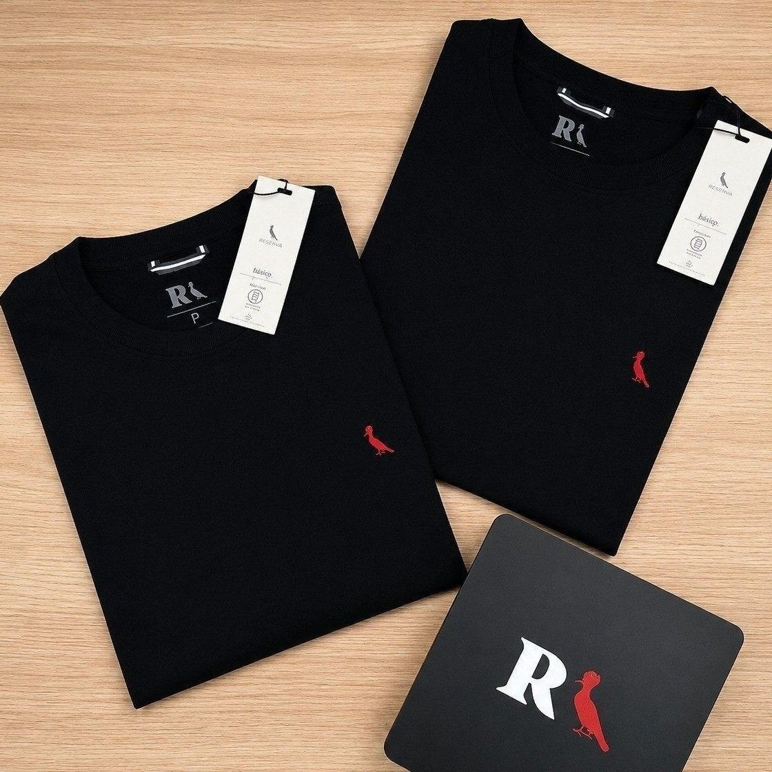 Kit 2 Camisetas Brasa Pica Pau Bordado Reserva (P ao XGG)