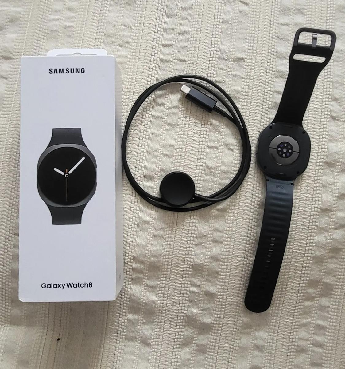 Smartwatch Samsung Galaxy Watch 8 44mm, Com GPS e NFC, em Alumínio Cinza-escuro