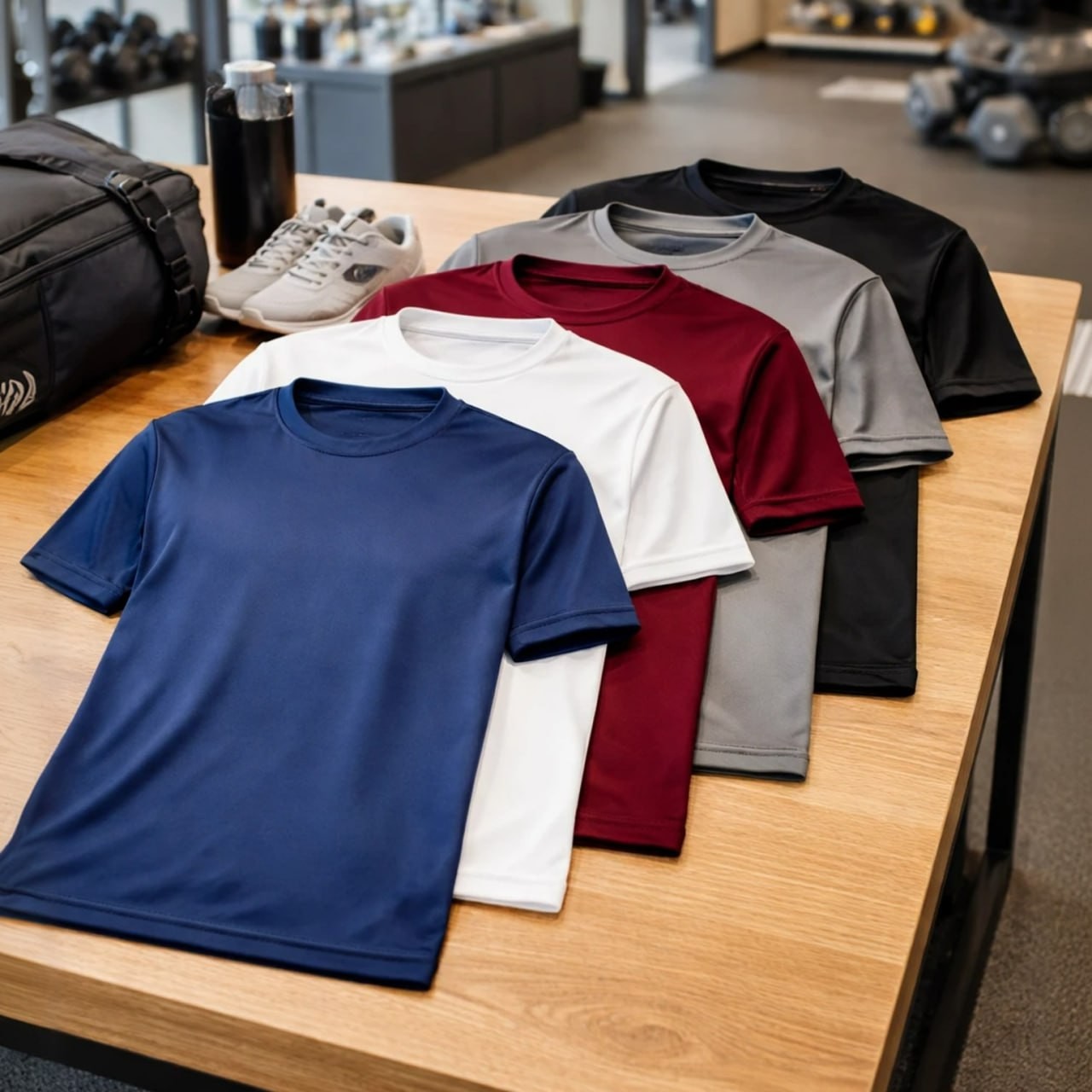 Kit 5 Camisetas Dry Fit Masculina Lisa Básica Academia Secar