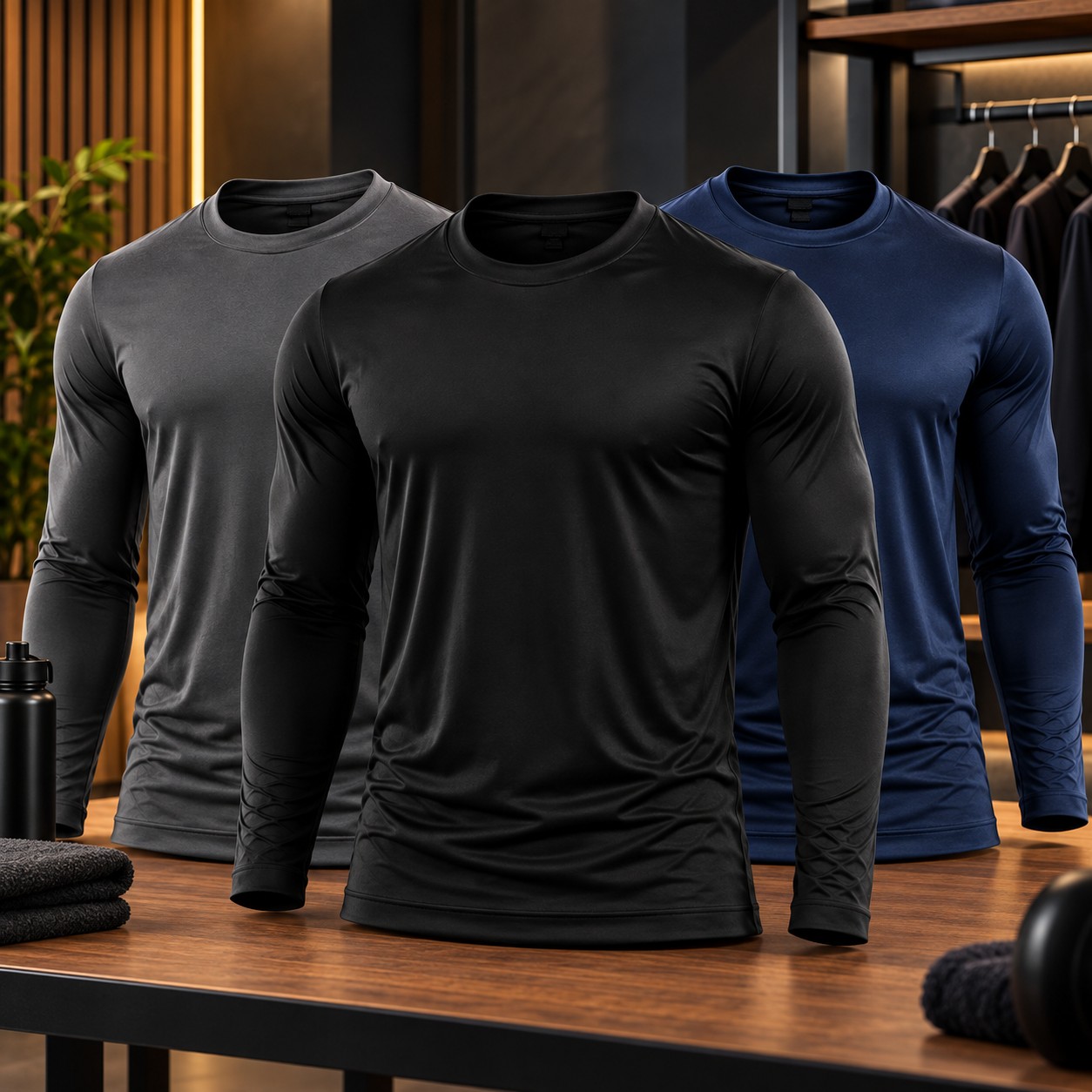 Kit Camisa Masculina Segunda Pele Proteção Solar Uv Dry Fit
