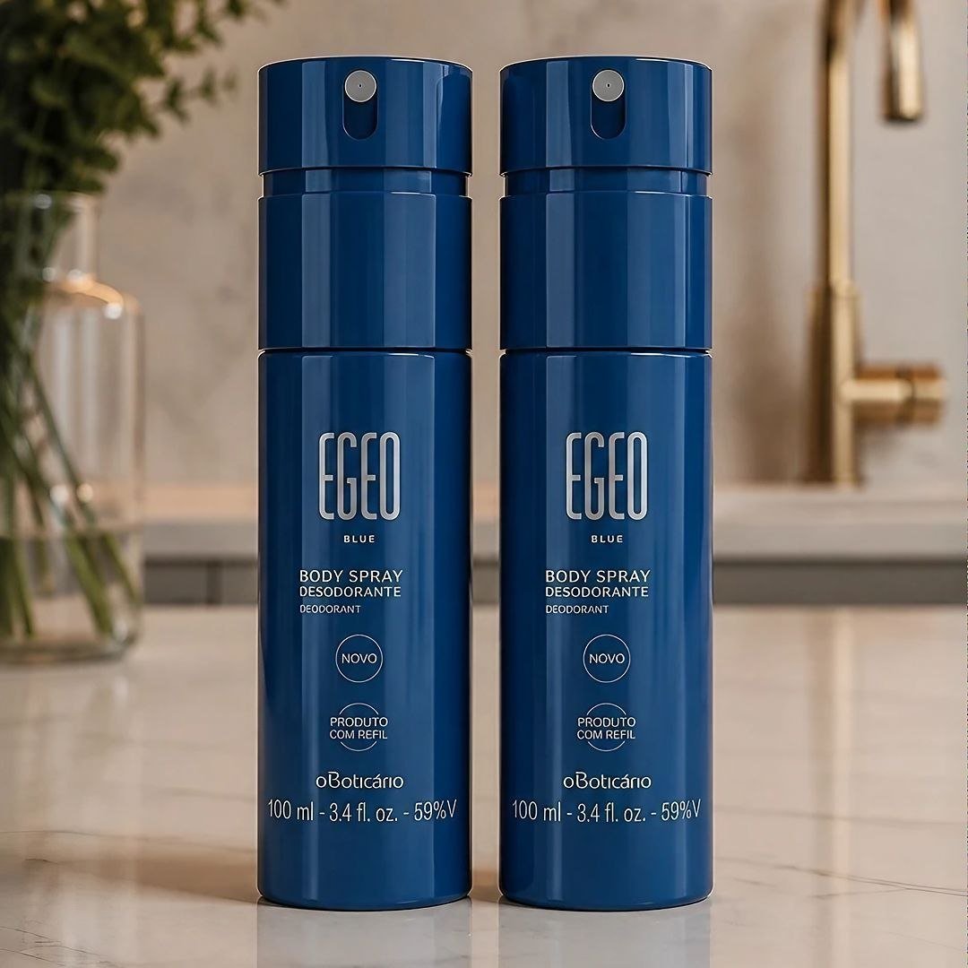 Combo Desodorante Body Spray Egeo Blue 100ml (2 Unidades)