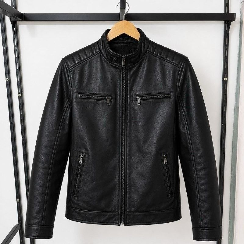 Jaqueta De Couro Masculino Slim Resistente (P ao XGG)