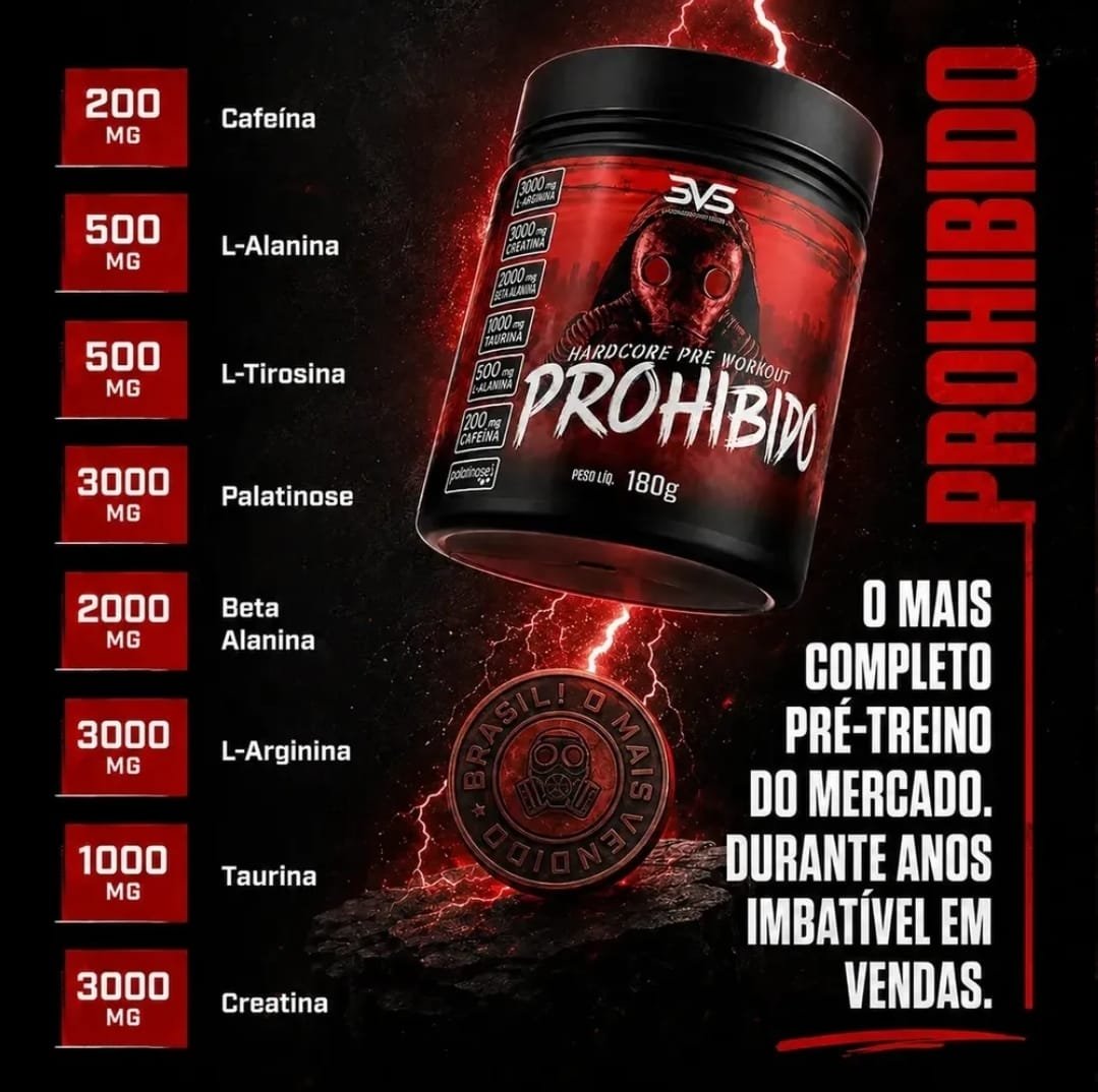 Pré-Treino Prohibido 180g