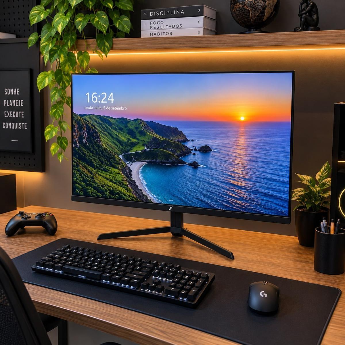 Monitor Gamer Superframe Vision 23.8 Pol Fhd Ips 240hz Preto