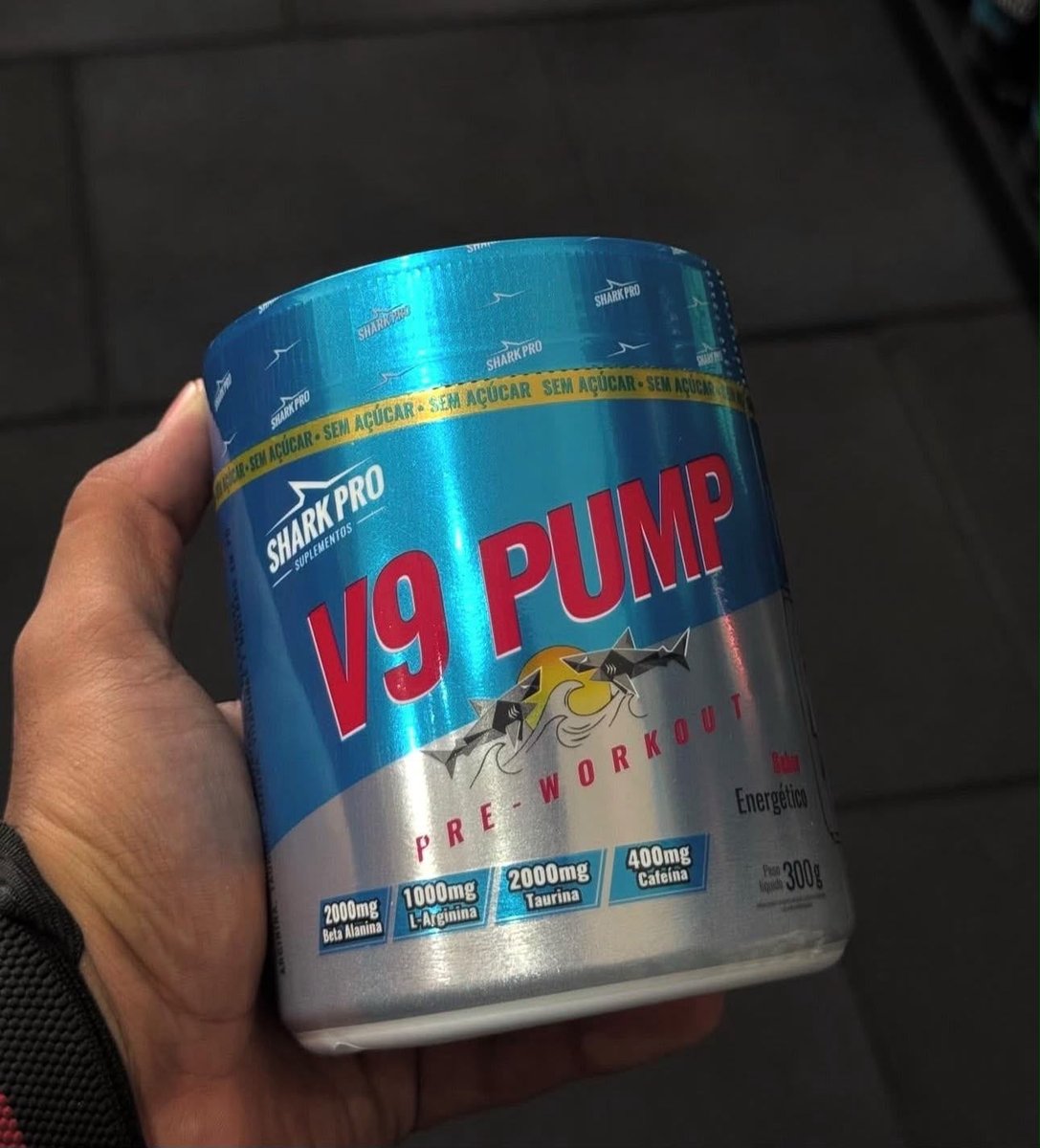 Pré Treino V9 Pump 300g (edição Limitada) - Shark Pro Sabor Energético