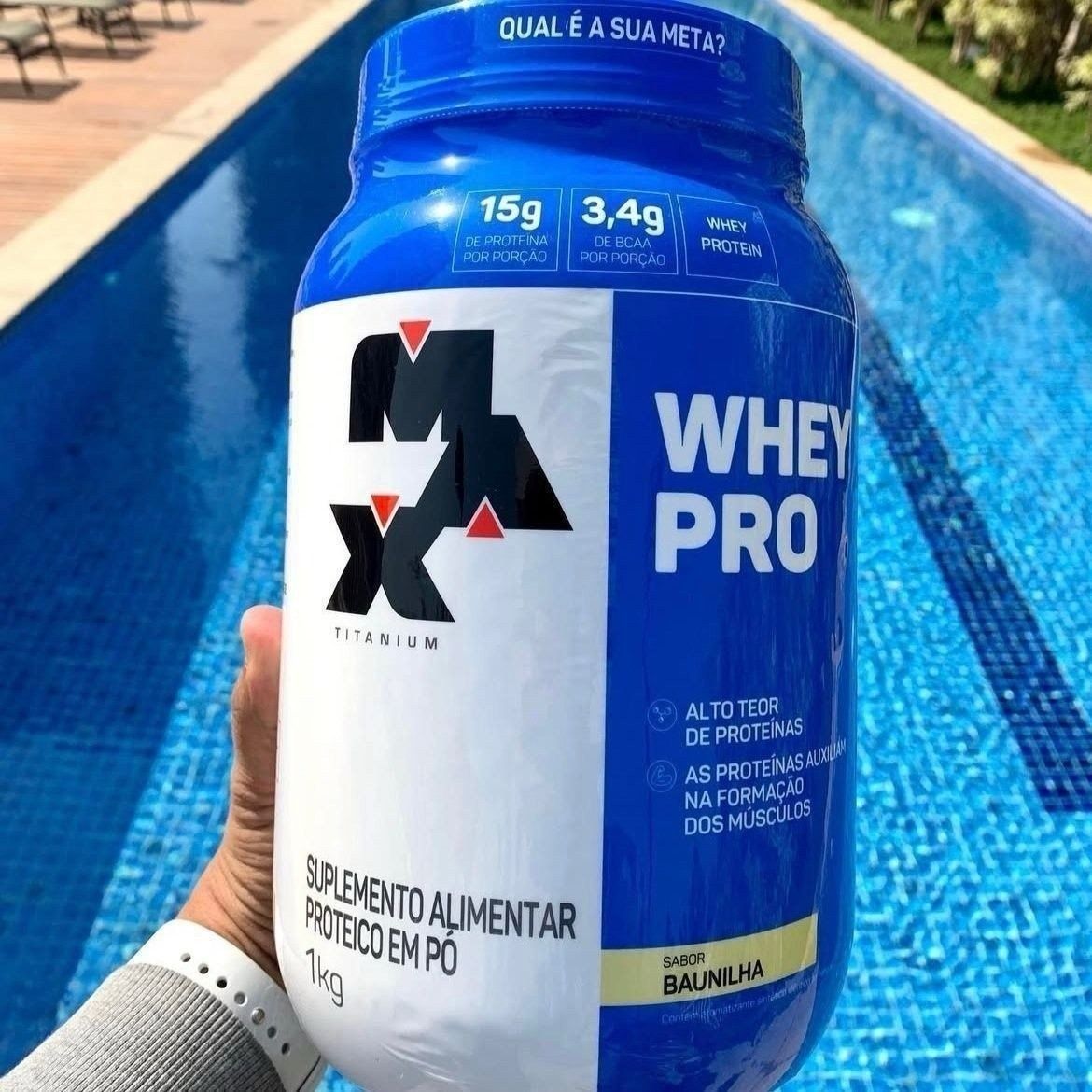 Whey Pro Max Titanium 1kg Baunilha