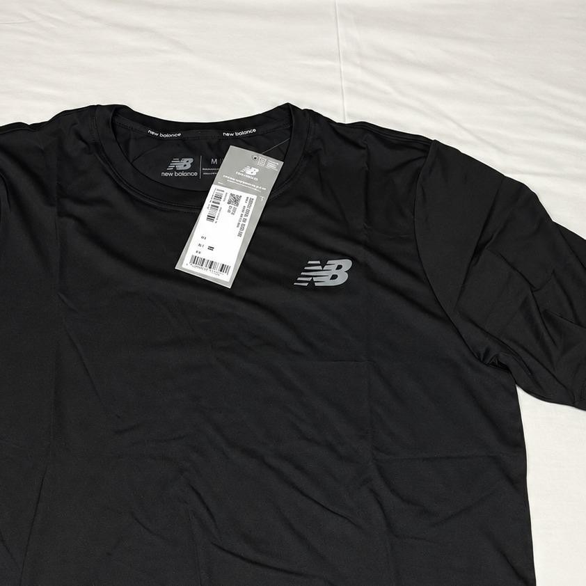 Camiseta Masculina New Balance Active Logo Treino Academia Preto (P ao 2GG)