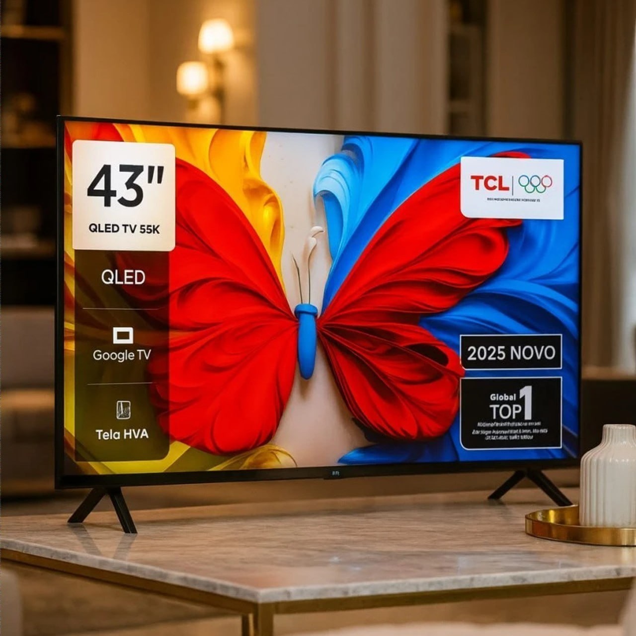 Smart Tv 43 Pol 43s5k Qled Full Hd Google Tv Wi-fi Semp Tcl