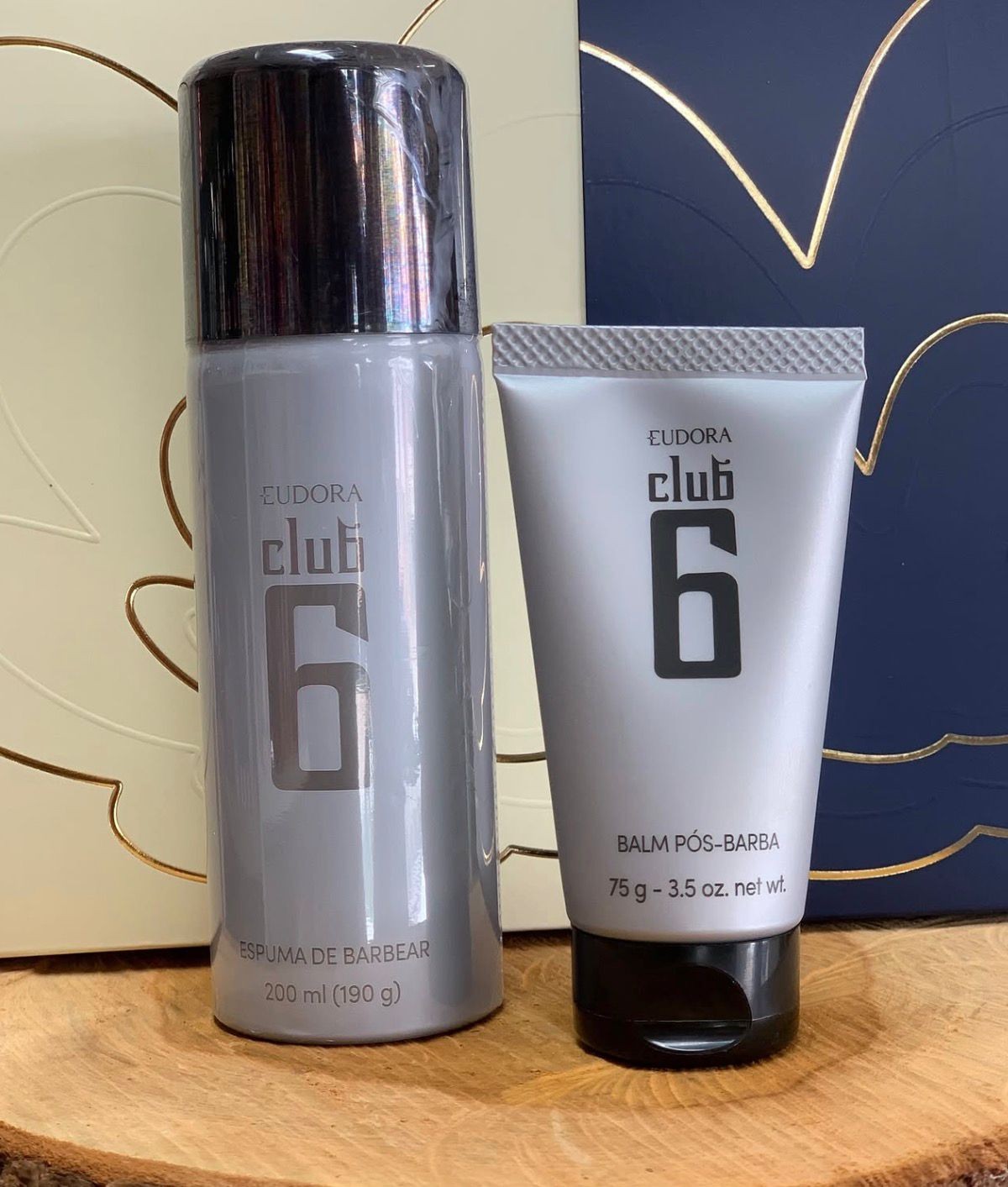 Kit Club 6 1 Espuma De Barbear 200ml 1 Balm Pós-Barba 75g