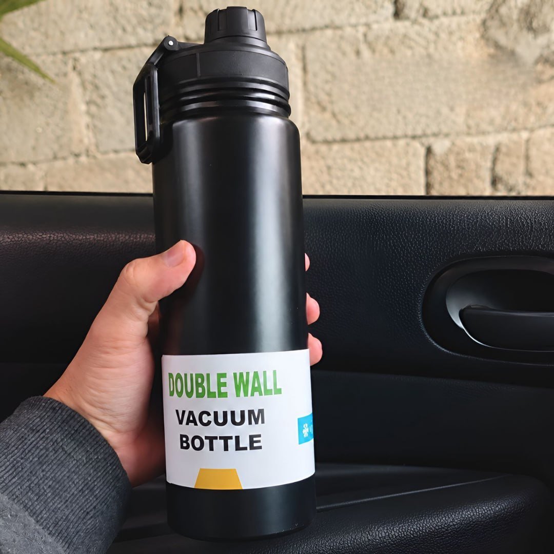 Garrafa Térmica De Água Inox 800ml Preto
