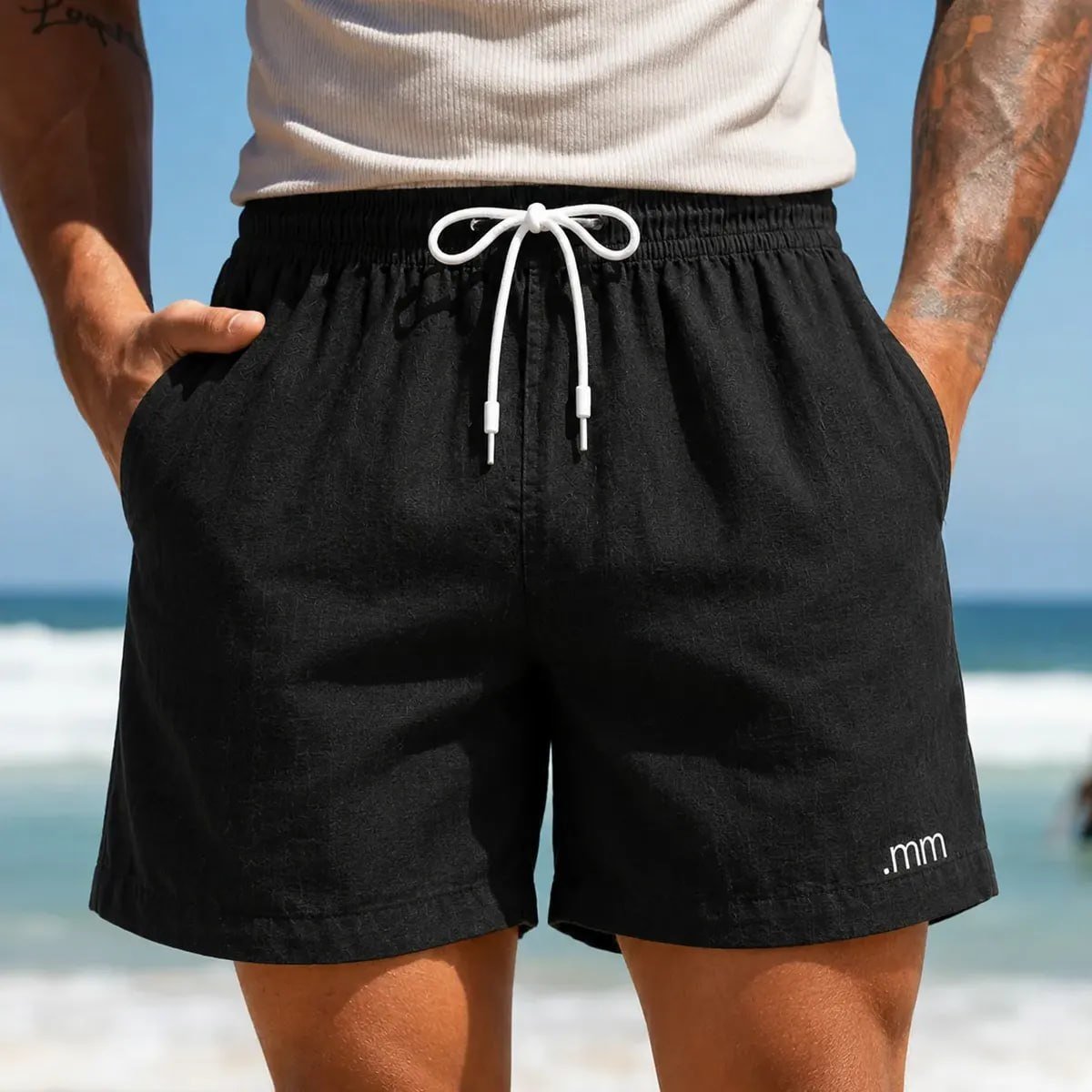 Bermuda Linho Masculina Mauricinho Praia Social Casual Verao