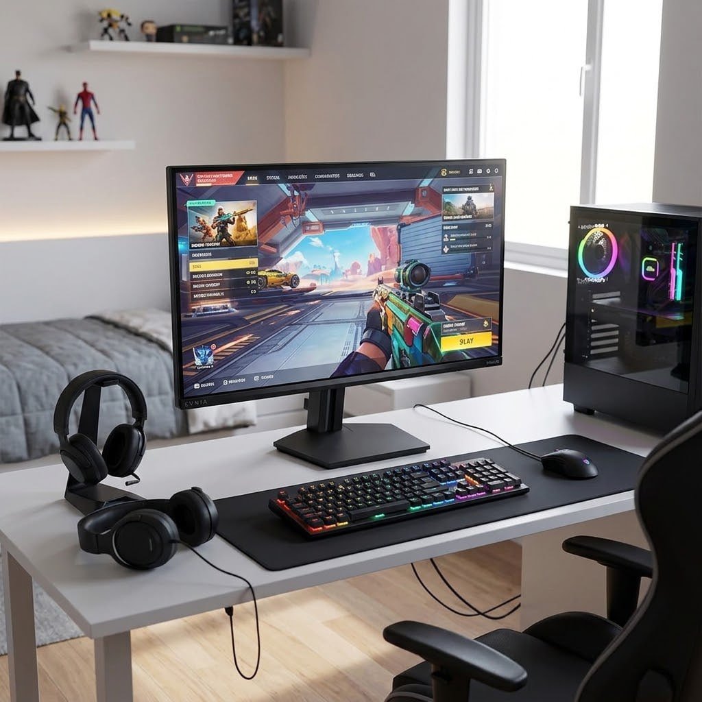 Monitor Gamer Phillips 24 Evnia Ips 144hz 0.5ms Wide Fullhd Preto 127/220v
