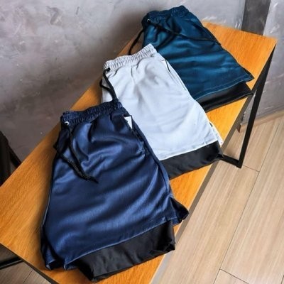 Kit 4 Shorts 2 Em 1 Dryfit Masculino Corrida Academia Treino