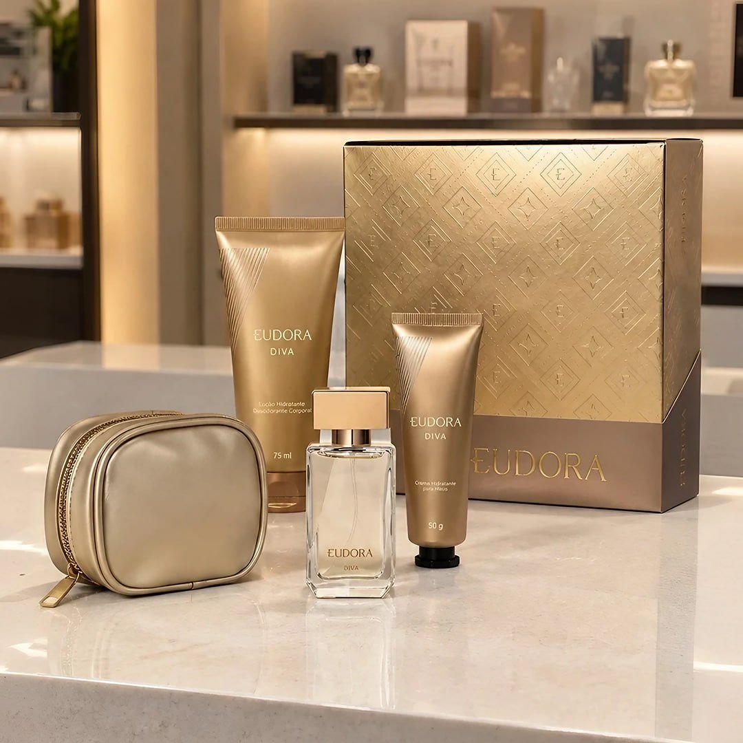 Kit Presente Eudora Diva Feminino 4 Produtos Original