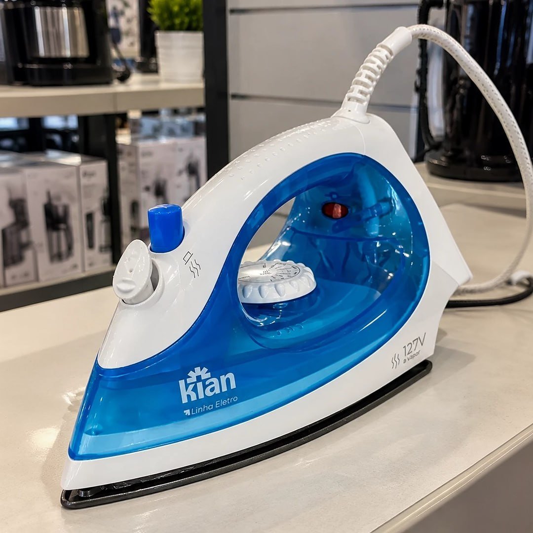 Ferro A Vapor 1300w Azul Kian