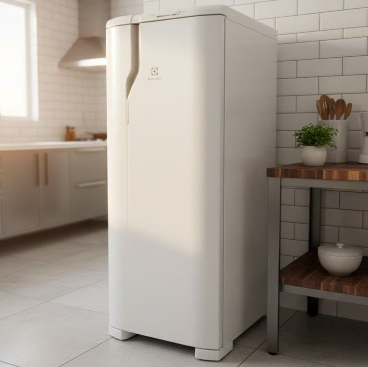 Geladeira Electrolux Cycle Defrost 240L Degelo Prático Uma Porta Branca RE31 220V