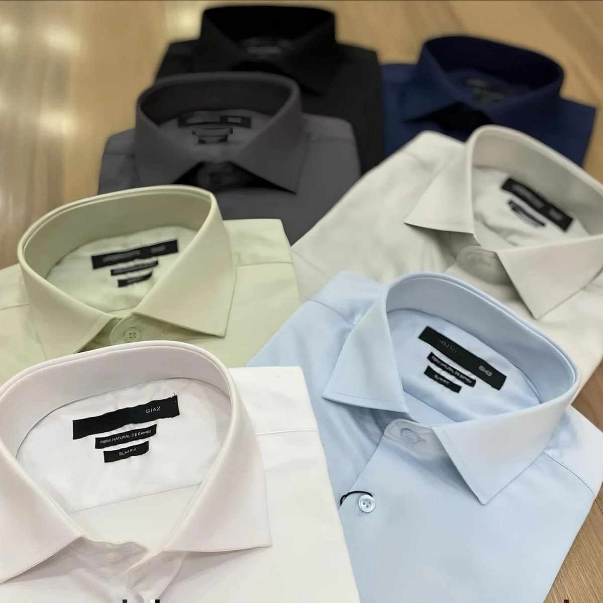Camisa Social Manga Longa Slim Fit Masculina Clássica