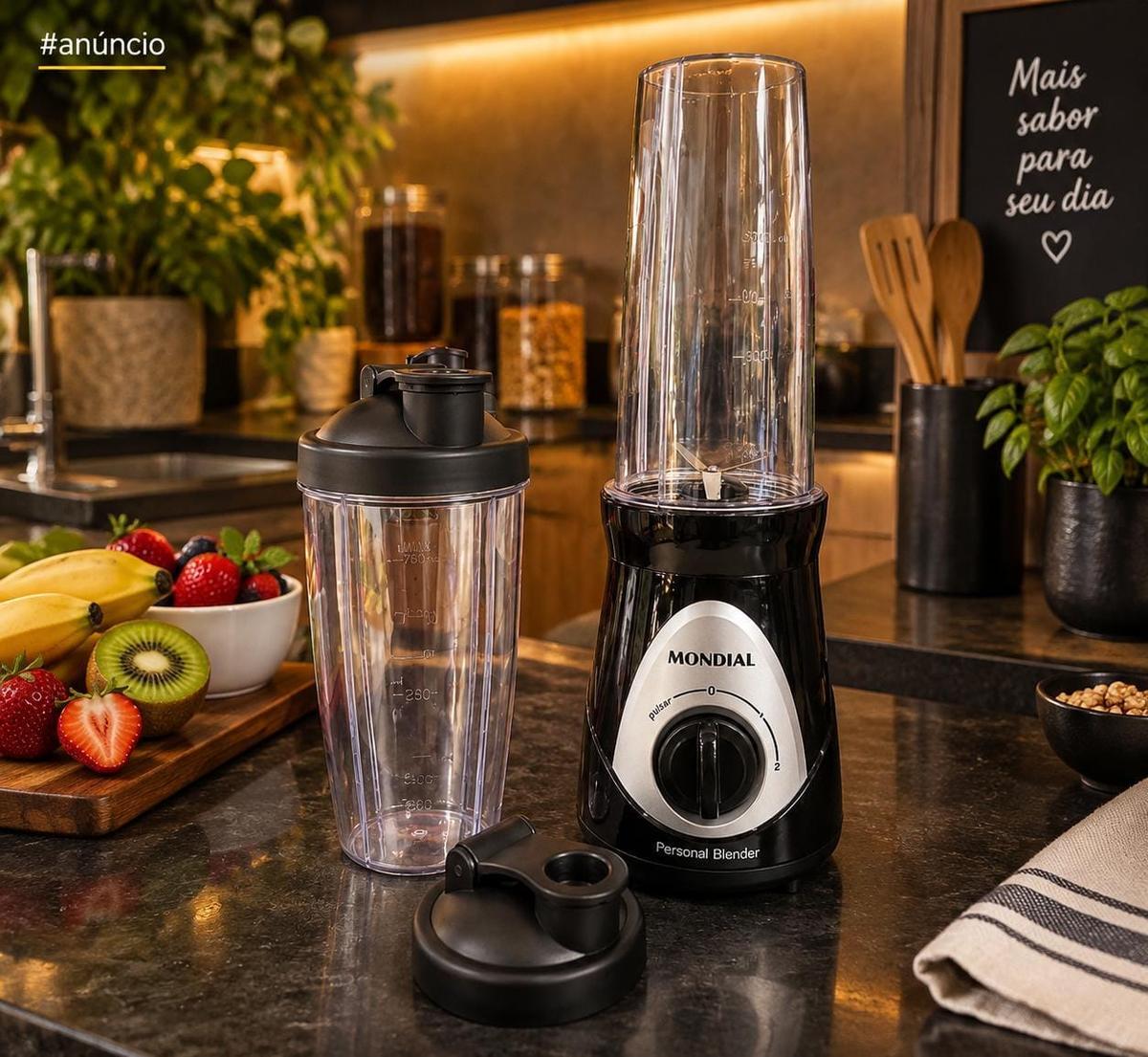 Personal Blender Mondial 500w 2 Copos de 750ml 110v (DG-01)