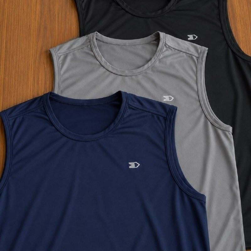 Kit com 3 Camisas Regatas Dry-fit Sandrini (P ao GG)