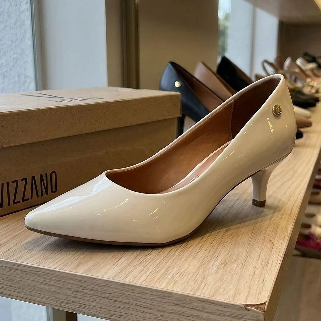 Scarpin Vizzano Salto Alto Elegante Feminino