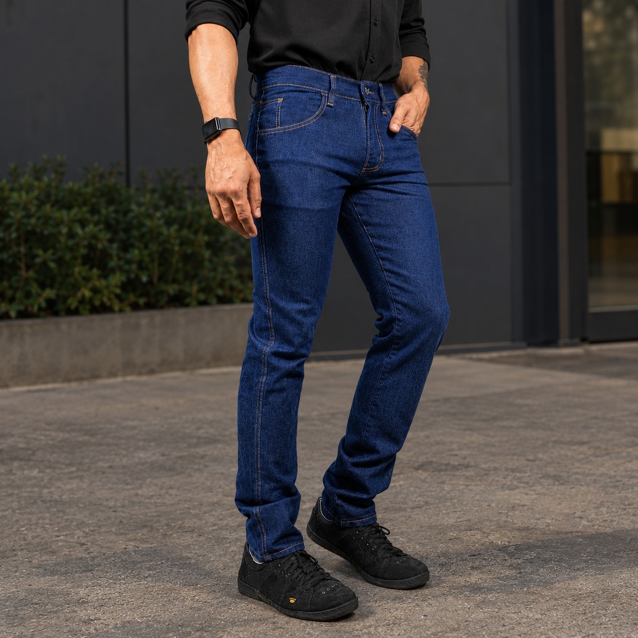 Calça Jeans Masculina Basica Tradicional Premium Lycra