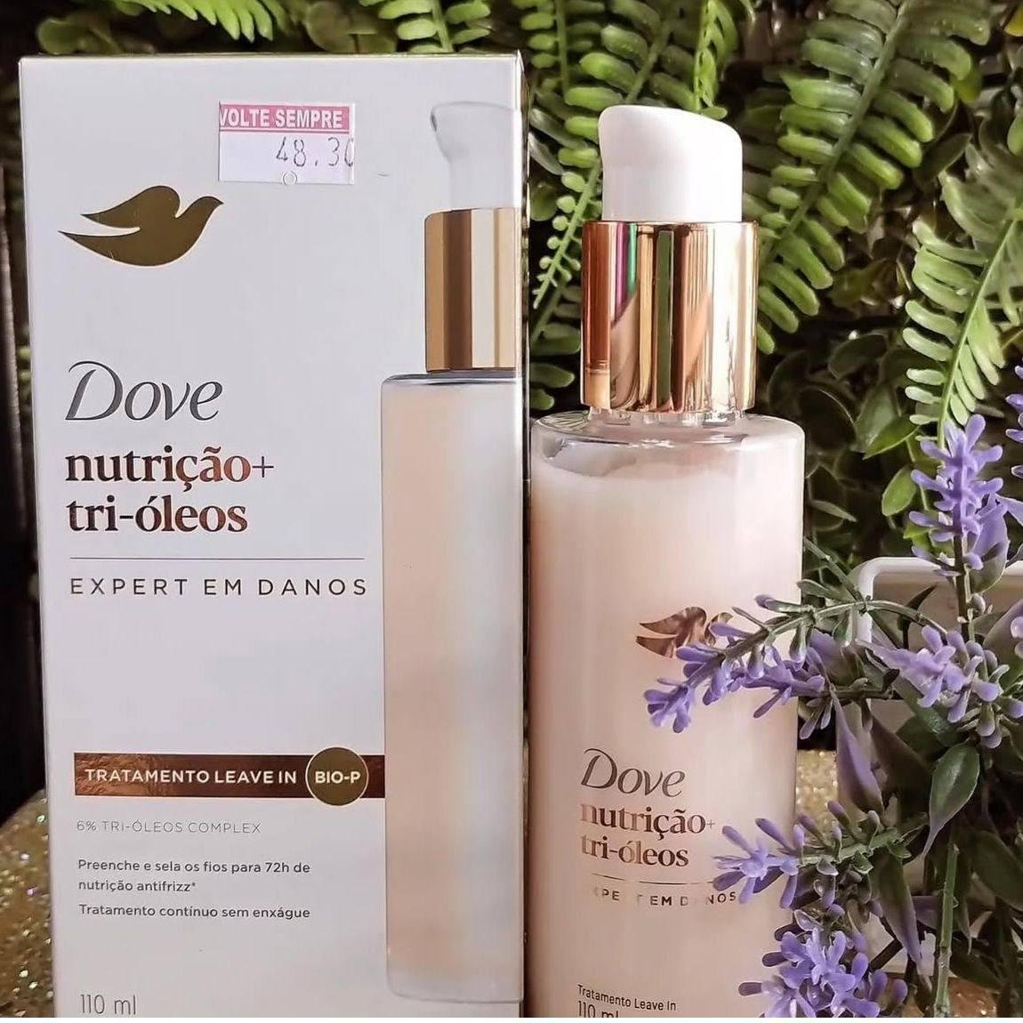 Dove Leave-In Nutrição + Tri-Óleos 110ml Pump