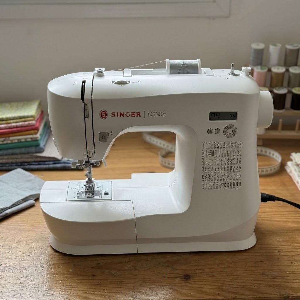 Máquina de Costura Eletrônica SINGER C5605 127V | 80 Pontos com 180 Aplicações