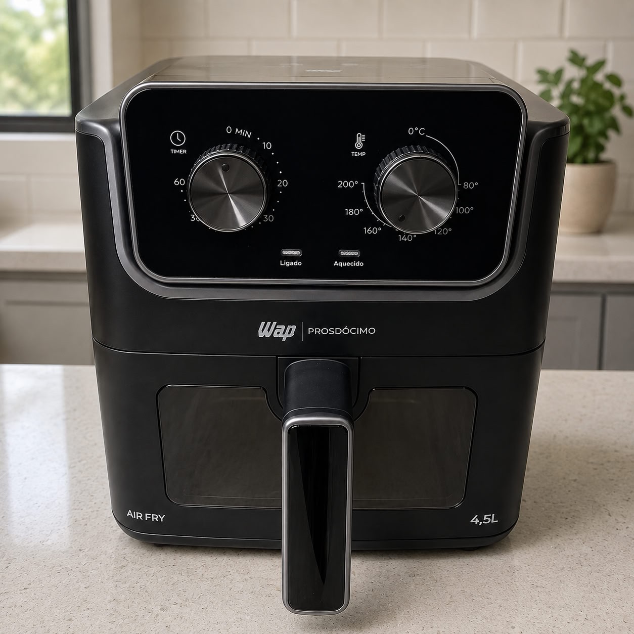 Wap Af01 Airfryer 4,5l Visor Com Luz Interna Antiaderente 220v