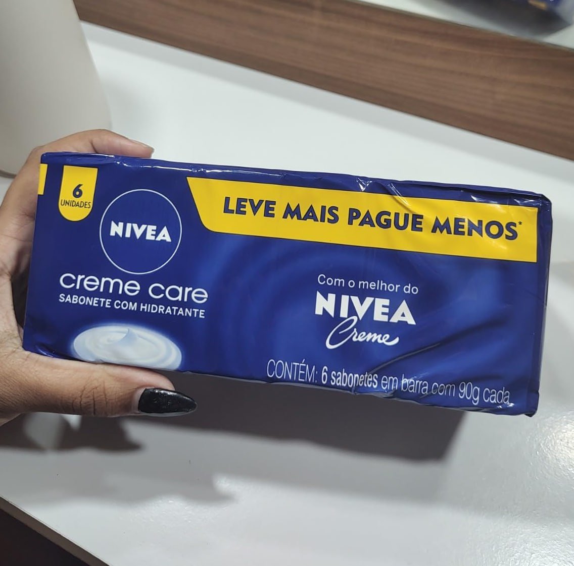 NIVEA Sabonete em Barra Creme Care Promo 6 un. 90g
