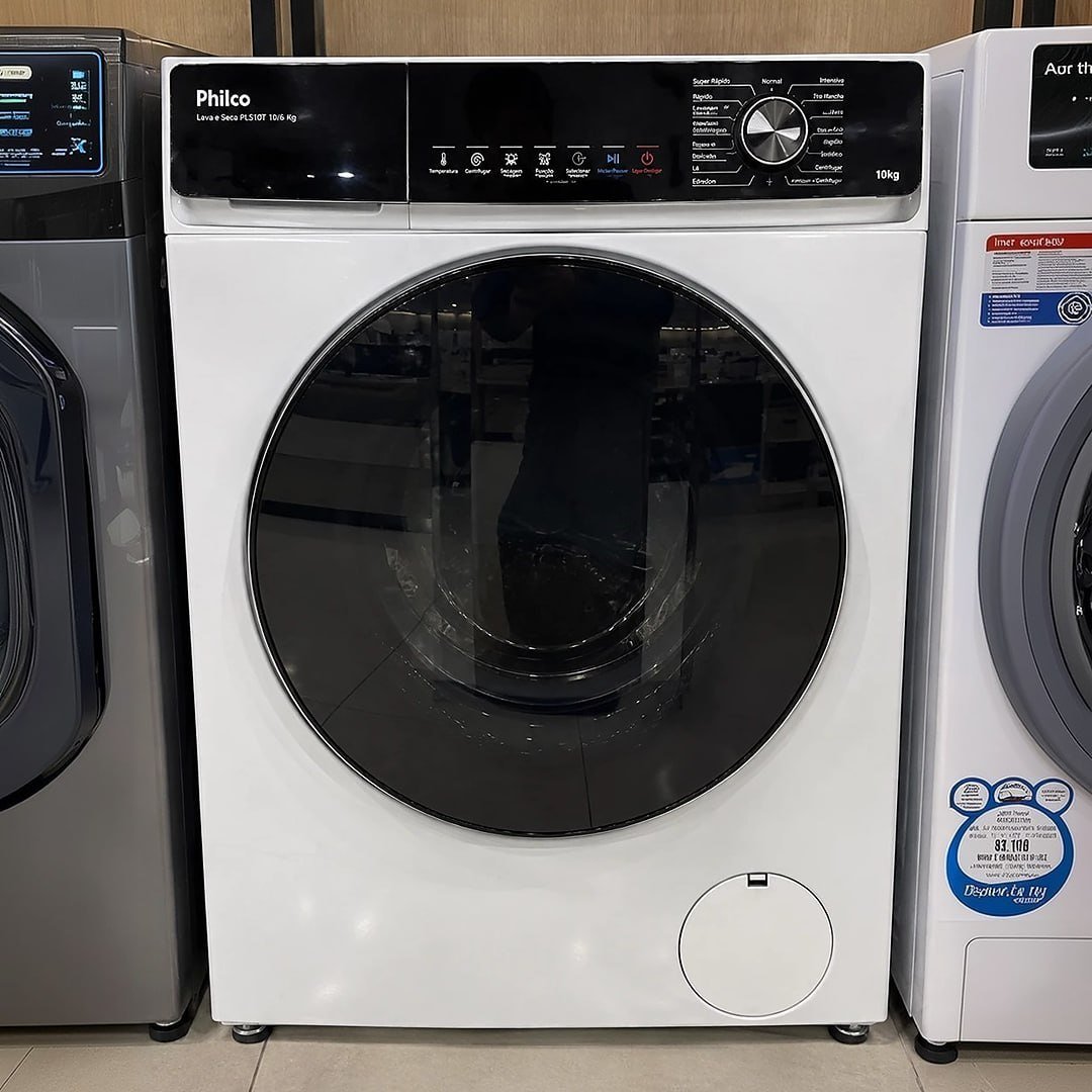 Lava E Seca Philco Smart Invertplus Lavagem 10kg Branco PLS10T 127V