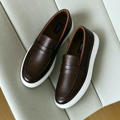 Sapato Loafer Masculino Mocassim Couro Casual Comfort Luxo