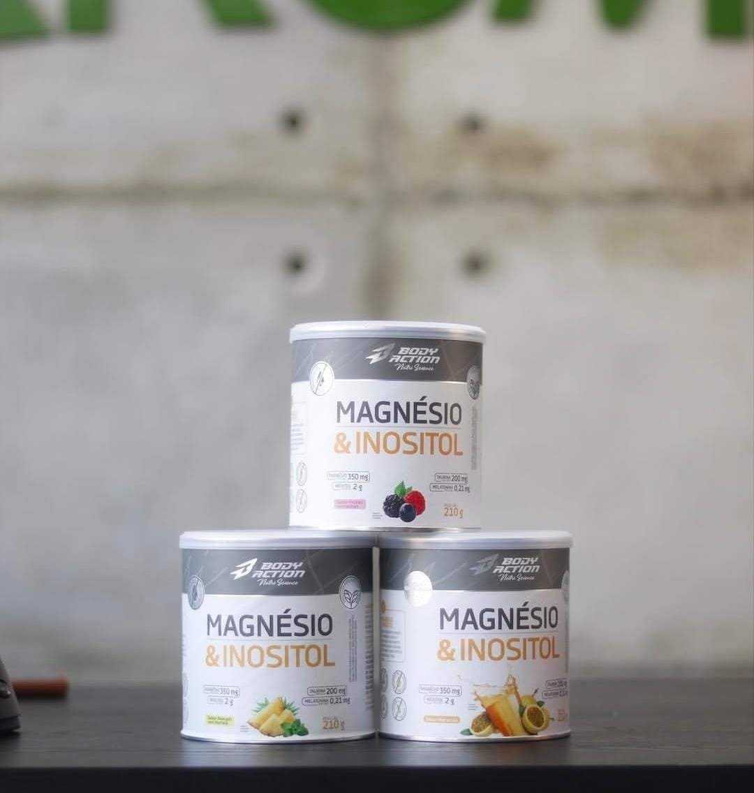 Magnésio E Inositol 210g Bodyaction Abacaxi Com Hortelã Magnesio Inosito 210g Abacaxi Com Hortelã