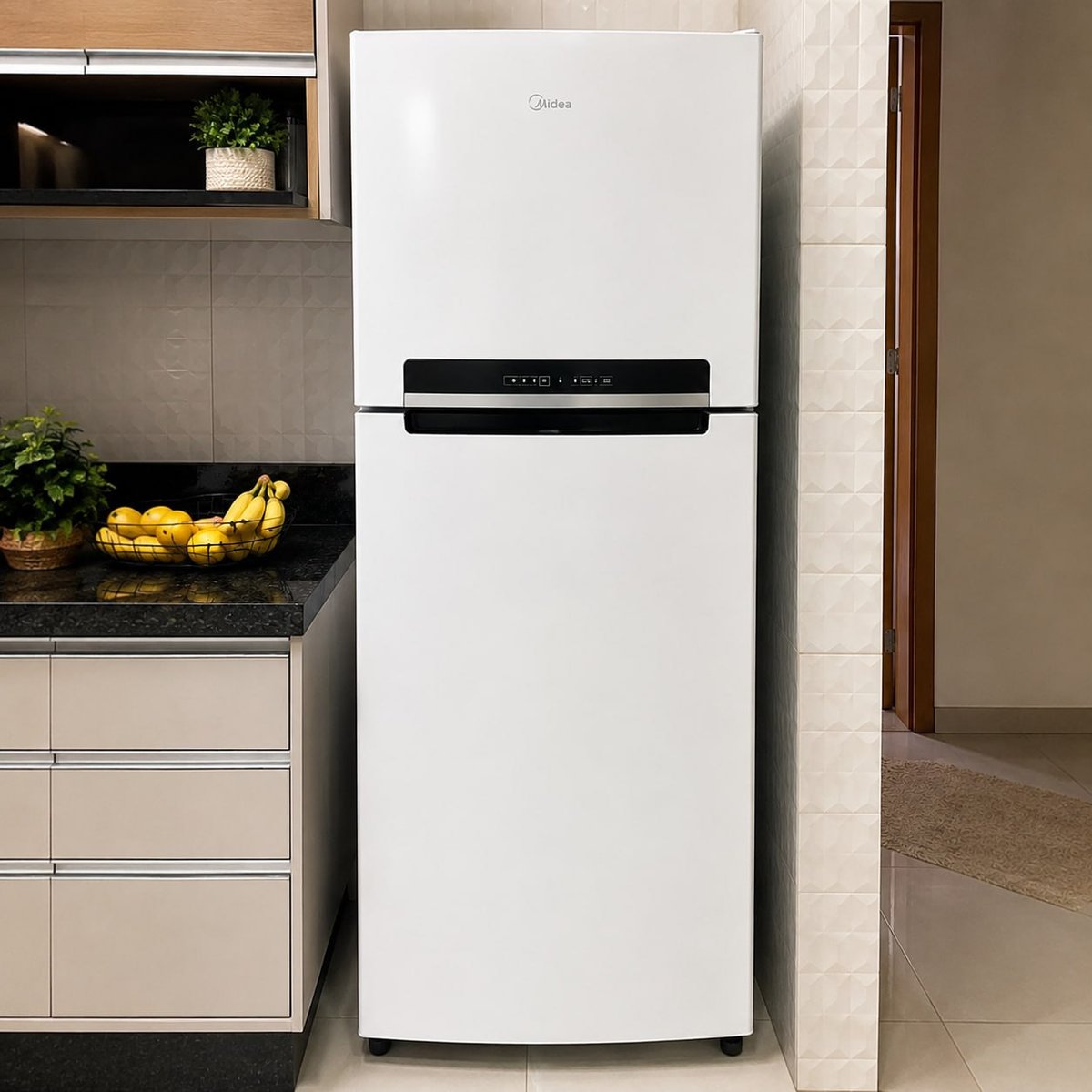 Geladeira/Refrigerador Midea Cycle Defrost Duplex Branca 410L RT554
