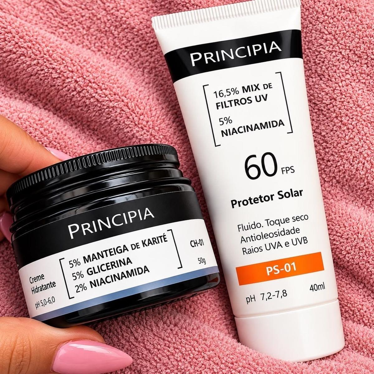 Principia Kit Hidratação E Proteção Facial Principia Ch-o1 + Ps-01