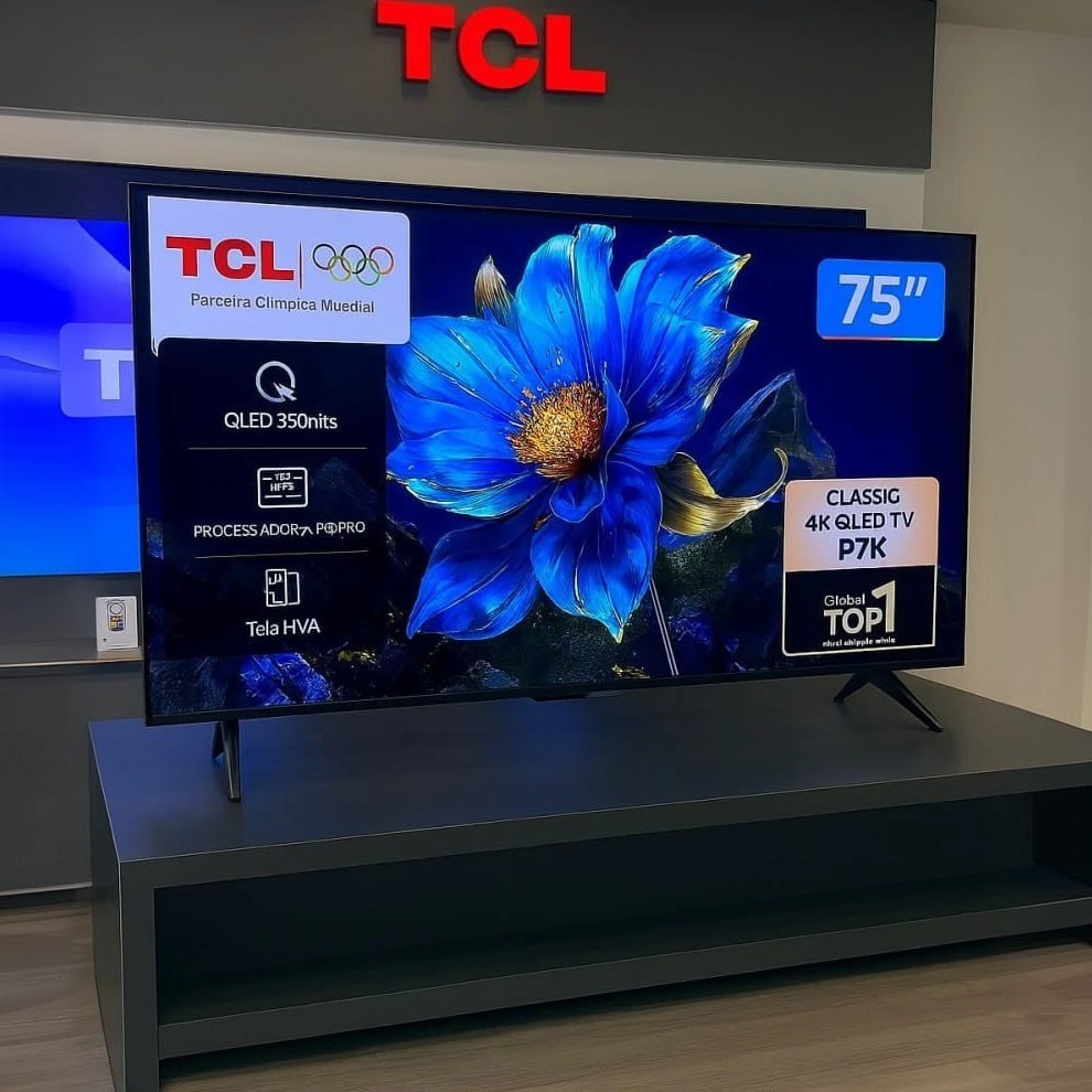 TCL, Smart TV 75" T6C, 4K QLED, Tela HVA, HDR10+ e Google TV