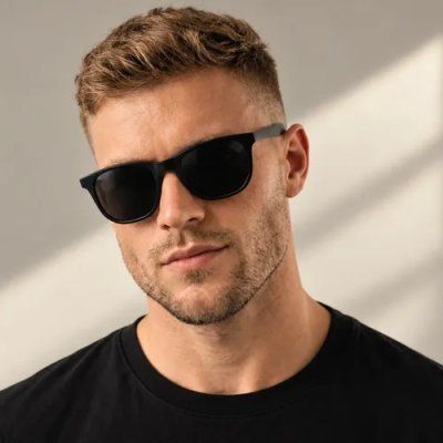 Óculos De Sol Quadrado Masculino Premium Proteção Uv400