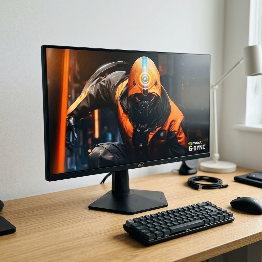 Monitor Gamer AOC AGON G50 24" 144Hz 0,5ms IPS HDR10 G-SYNC 24G50F Preto