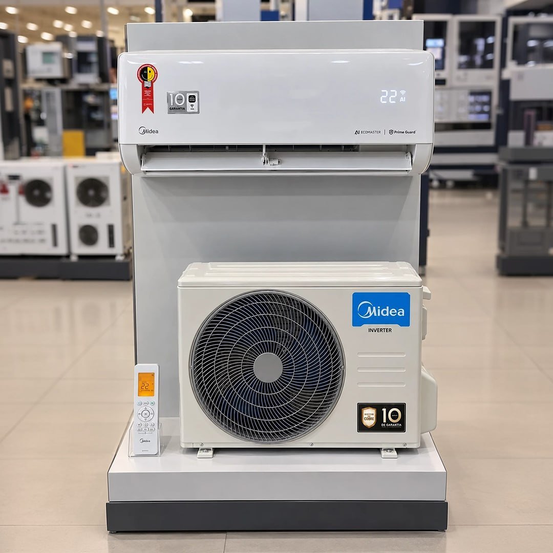 Ar Condicionado Inverter Springer Midea AI Ecomaster 9000 Btus Frio Branco