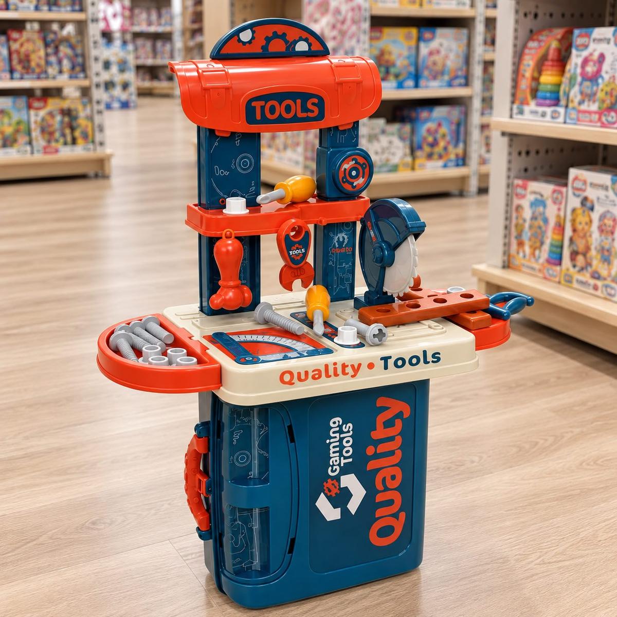 Mini Maleta De Ferramentas Infantil Completa Portátil