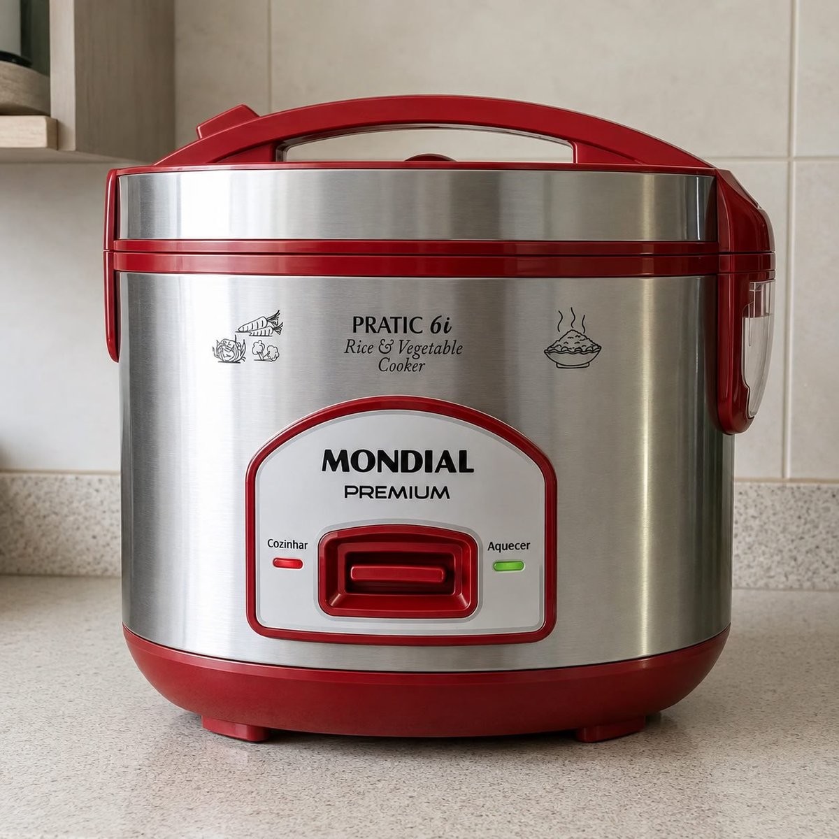 Panela Elétrica de Arroz Mondial 500W - PE-45-6X 220V