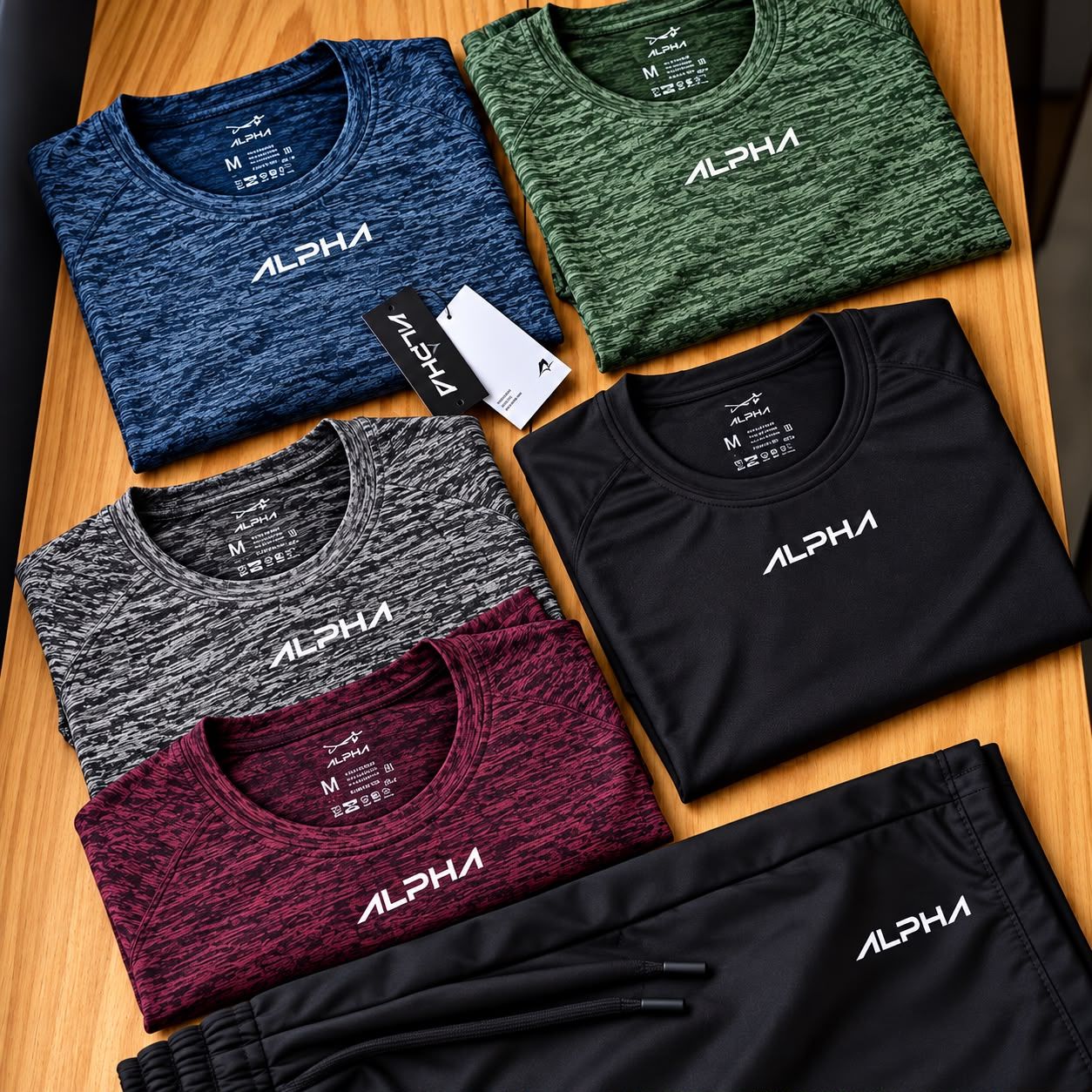 Kit 5 Camisetas New Fluid Dry Alpha (P ao GG)