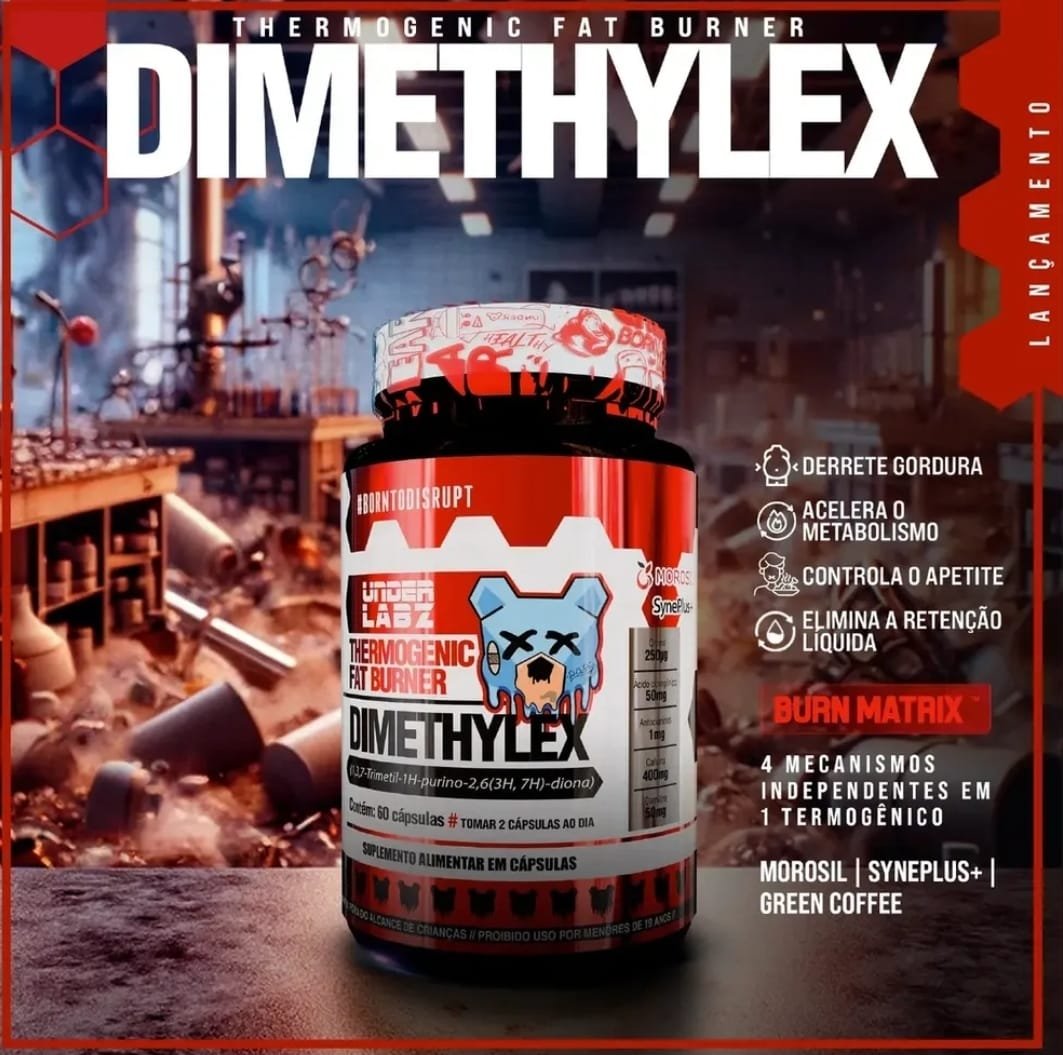 Dimethylex 60 Cápsulas Under Labz Sem Sabor