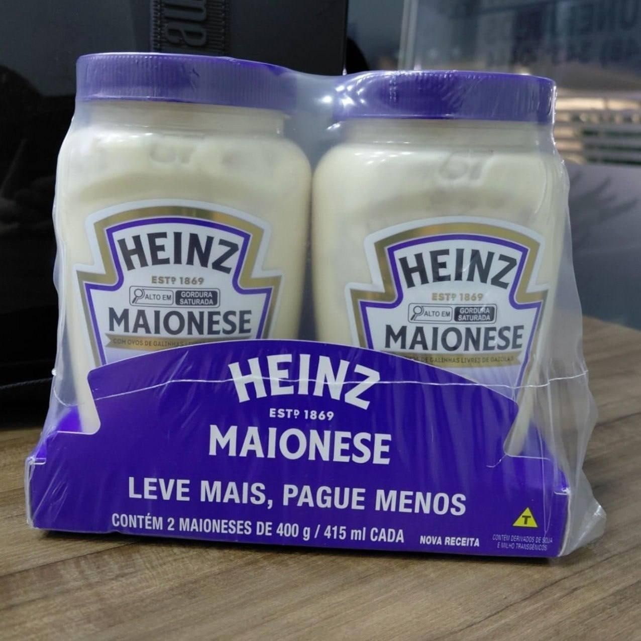 Heinz Pack Maionese Tradicional, 400G - 2 unidades