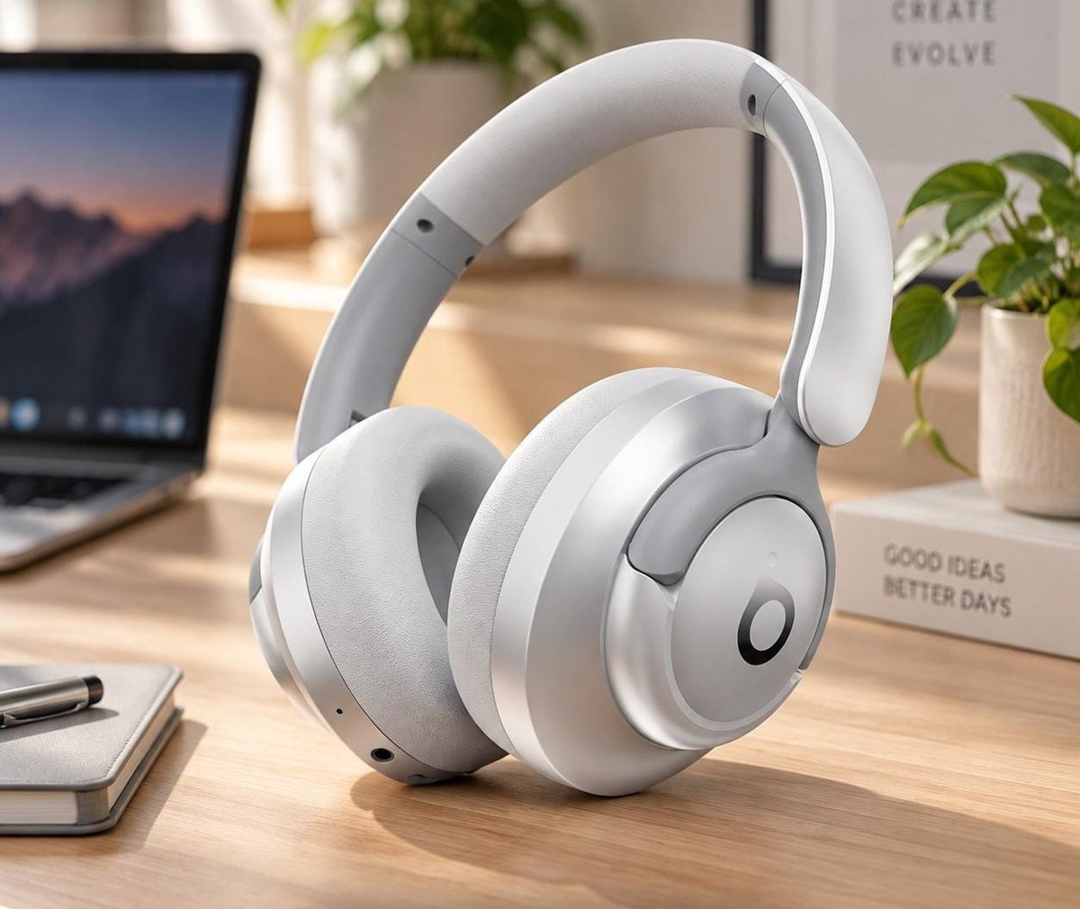 Basike Fone de Ouvido Bluetooth 5.4, ANC Cancelamento Ativo, com Microfone, Hi-Pure Audio, 30h Bateria (FON-041) ​
