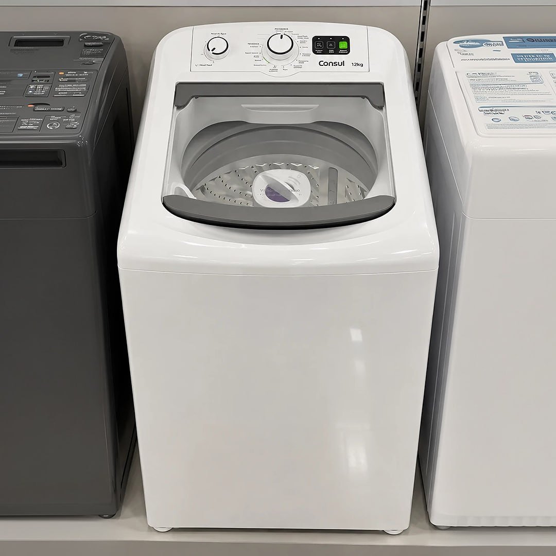 Máquina De Lavar Automática CWM12AB Consul Hasta 12kg Branco 220V