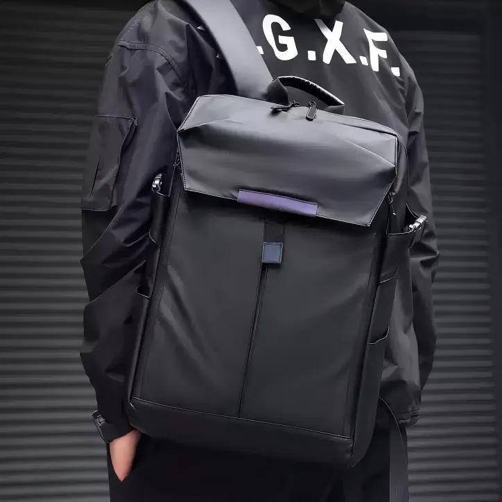Mochila Notebook Impermeável Escolar Feminina Masculina Preto Couros