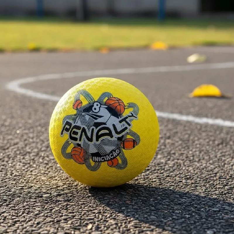Bola de Borracha Iniciação Penalty Tamanho 8 Infantil para Queimada