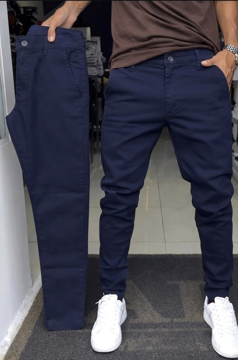 Kit 4 Calça Sarja Masculina Calca Masculino C/lycra Elastano (36 ao 48)